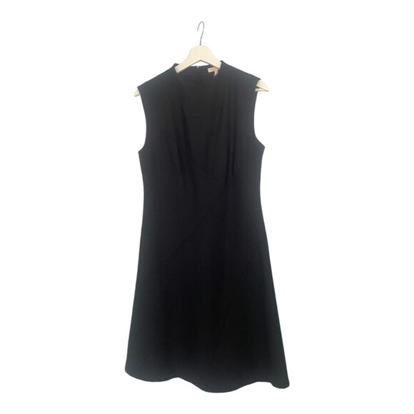 Rebecca Taylor Black Sleeveless Gab Dress Size 4 Office Little Black Dress LBD - Picture 10 of 10